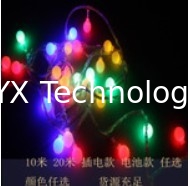China Stright Light, 10M/20M,100/200LED rechargable type, battery type,multicolor, EU plug 220V supplier