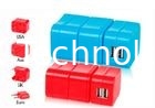 China Removable Combined European Travel Adapter Plug With USB Power Outlet  supplier