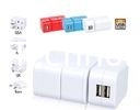Removable Combined European Travel Adapter Plug With USB Power Outlet  supplier